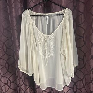 Lauren Conrad sheer blouse